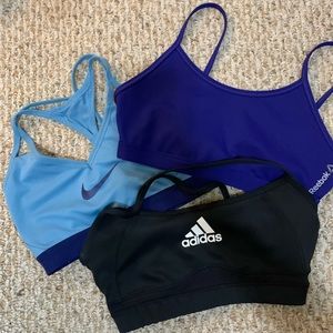 Sports bra trio